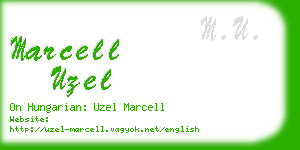 marcell uzel business card